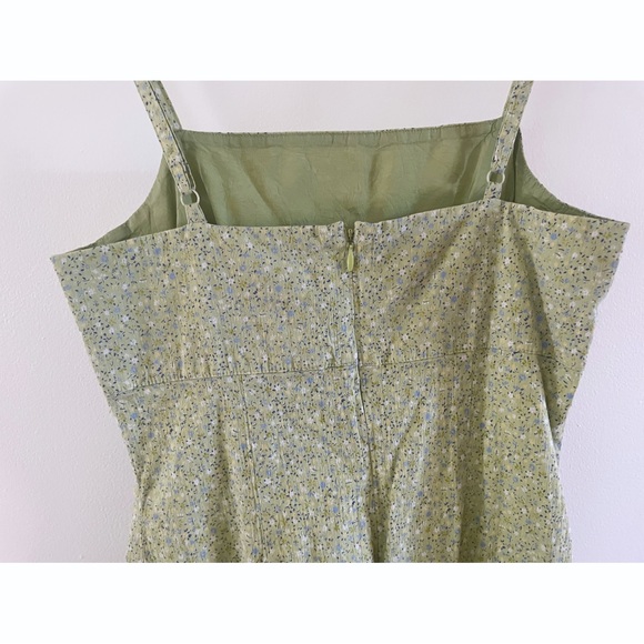 90s Y2K Flirty Floral Spaghetti Strap Hourglass Dress- Size S/M - Picture 8 of 8